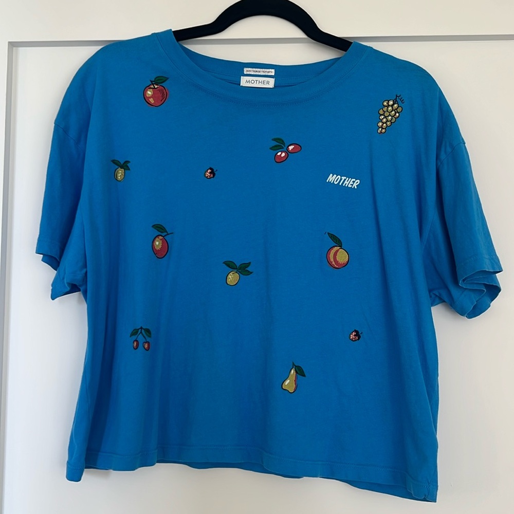 Mother fruit cocktail crop tee
